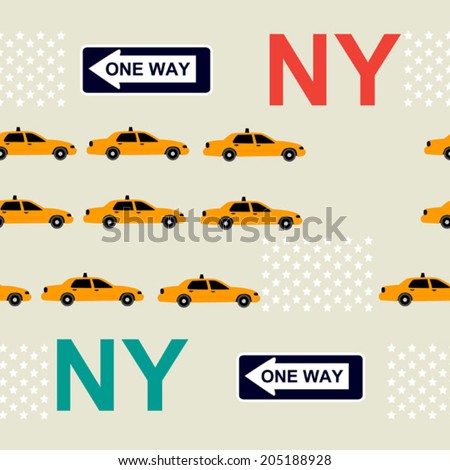 taxi New York pattern