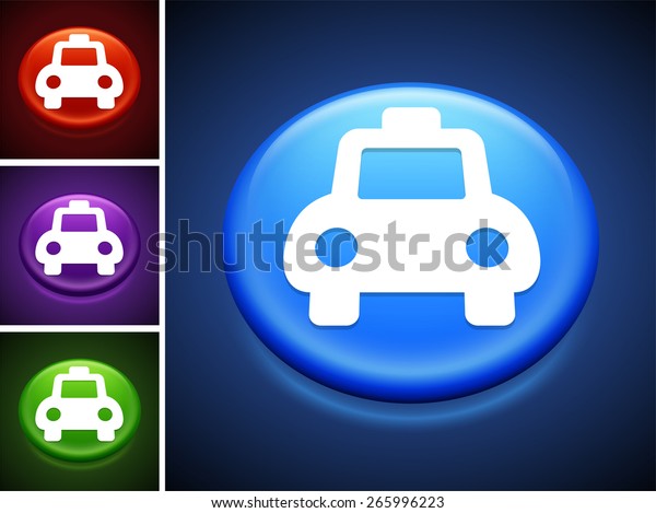 Taxi on Blue Round\
Button