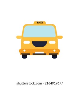 Taxi auf weißem Hintergrund.