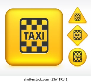 Taxi on Yellow Multi Shape Buttons