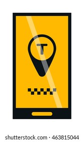 Taxi online website yellow web banner business taxi service