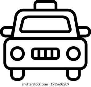 Taxi outline icon for your website and other content