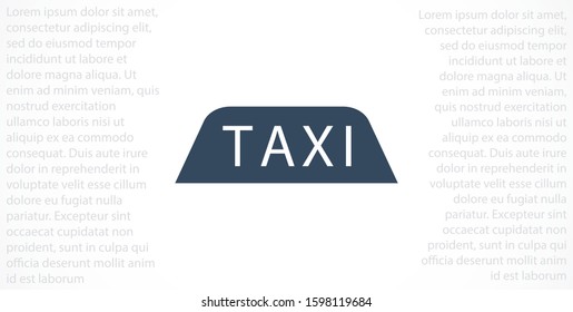 Taxi Parking vector icon. Taxi Parking badge. call Taxi Parkingicon.Taxi Parkingfor trips icon. 10 eps. Lorem Ipsum.