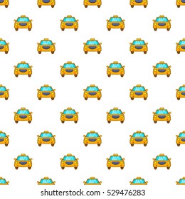 Taxi pattern. Cartoon illustration of taxi vector pattern for web