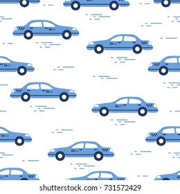 Taxi pattern. Design for announcement, advertisement, banner or print.