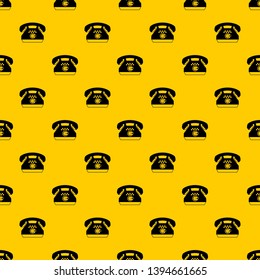 Taxi phone pattern seamless vector repeat geometric yellow for any design