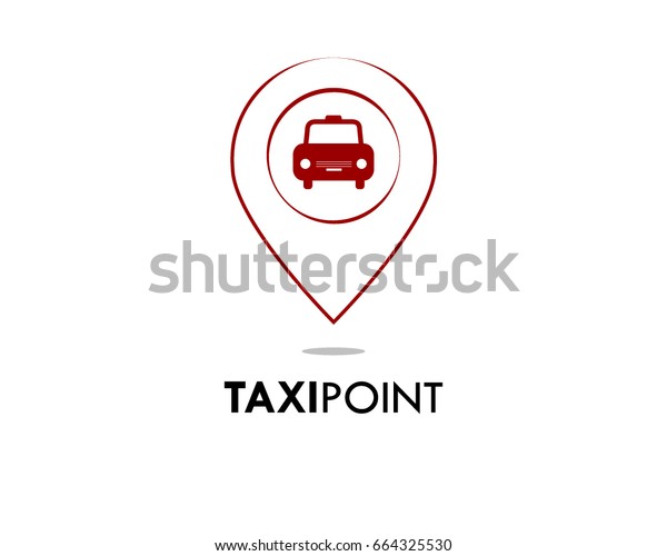 taxi point logo template\
vector