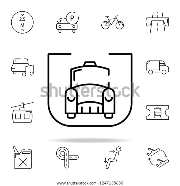 taxi protection icon. transportation icons
universal set for web and
mobile
