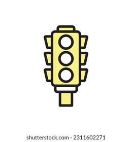 Taxi Red Light Icon Vector Illustration