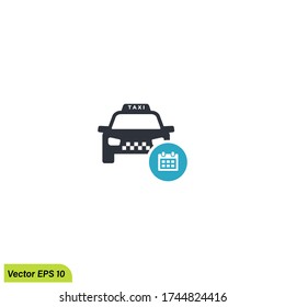 
taxi schedule icon illustration vector eps 10