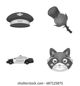taxi, security and other monochrome icon in cartoon style.travel, animal icons in set collection.