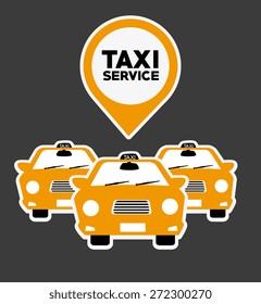 Taxi service design over gray background, vector illustration.