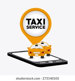 Taxi service design over white background, vector illustration.