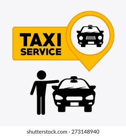 Taxi service design over white background, vector illustration.