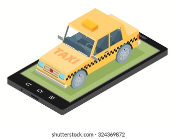 Taxi service design over white background, vector illustration.