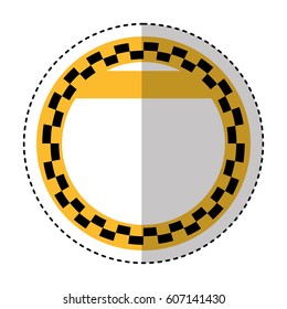 taxi service emblem icon vector illustration design