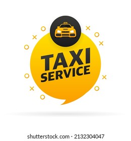 Servicio de taxi, gran diseño para cualquier propósito. Concepto del logotipo de la aplicación. Plantilla de diseño de folleto, tarjeta, banner