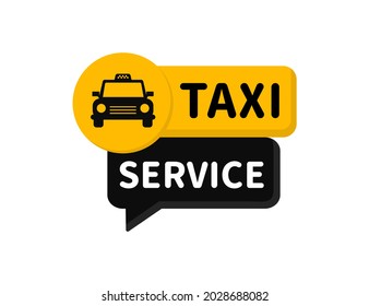 Taxi service icon. Public transport design. Stylish logo. Vector illustration. EPS 10
