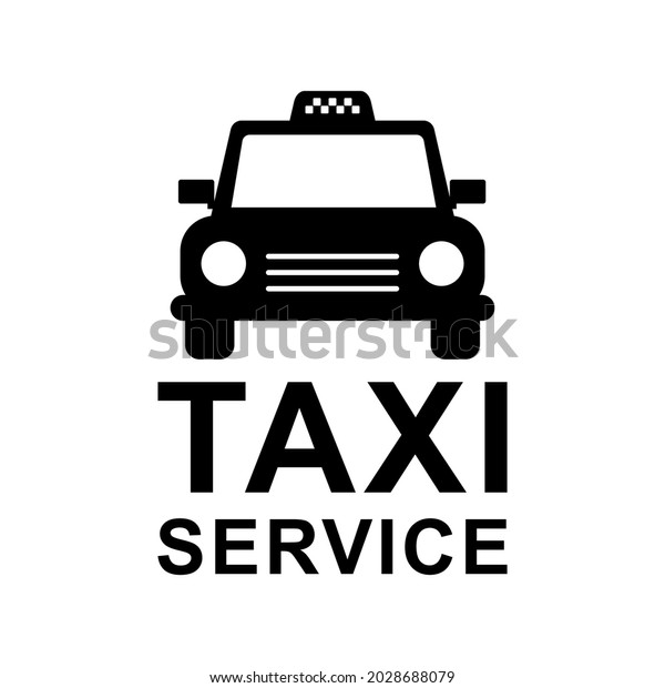 Taxi service icon. Public transport\
design. Stylish logo. Vector illustration. EPS\
10