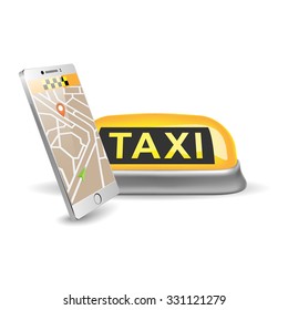 Taxi service illustration