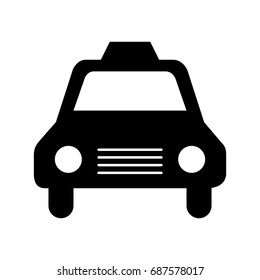 taxi service isolated icon