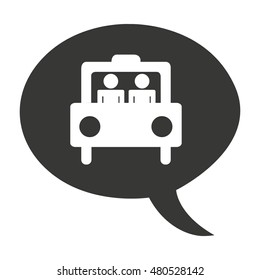 taxi service isolated icon vector illustration design