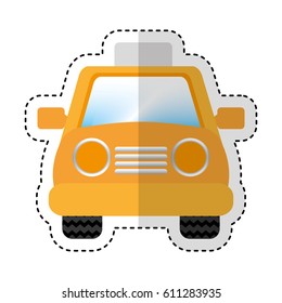 taxi service isolated icon vector illustration design