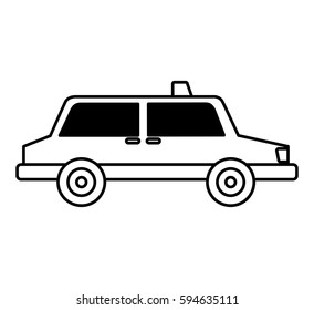 taxi service isometric icon