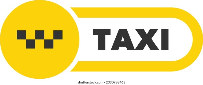 Taxi service logo design set