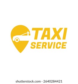 Taxi service logo. Taxi public transport logo design illustration.