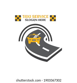 Taxi service logo symbol concept