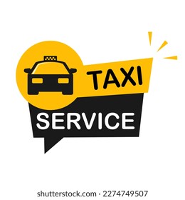 Taxi service logo template illustration