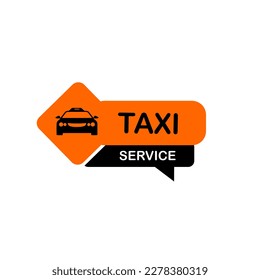 Taxi service logo template illustration