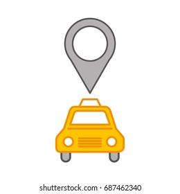 taxi service with pin location