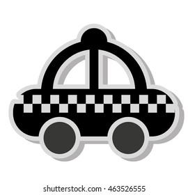 taxi service public icon vector illustration design
