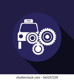 taxi service sign