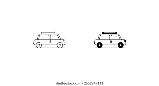 taxi set icon with white background vector stock illustration
