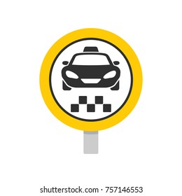 the taxi sign