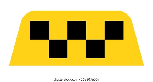 Señal de taxi. Vector de signo de cabina