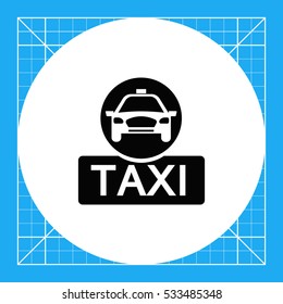 Taxi sign icon