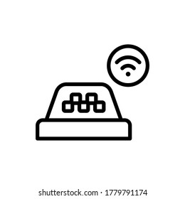 Taxi, sign icon. Simple line, outline vector elements of taxi service icons for ui and ux, website or mobile application