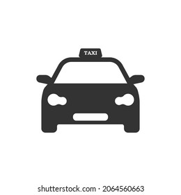 Taxi Sign Silhouette - Travel Illustration of a taxi cab and passenger waving