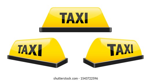 Taxi sign vector design illustration isolated on white background