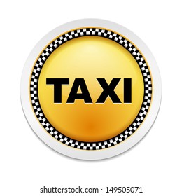 Taxi Sign, vector eps10 illustration