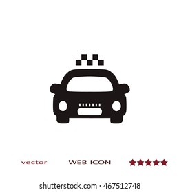 Taxi sign, vector icon