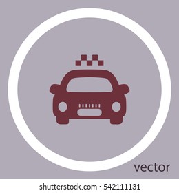 Taxi sign, vector icon