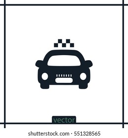Taxi sign, vector icon