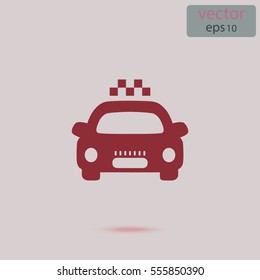 Taxi sign, vector icon