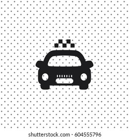 Taxi sign, vector icon