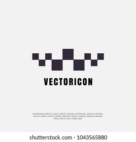 taxi sign, vector illustration